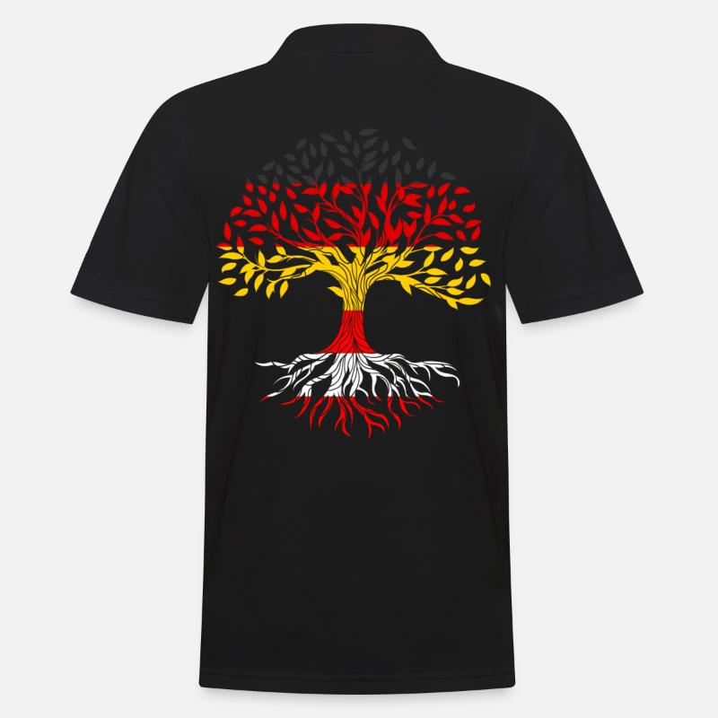 Roots Tree Germany Austria - Men's Polo Shirt - black
