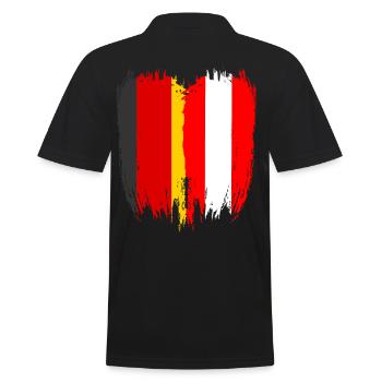 Allemagne Drapeau Autriche - Polo Homme - noir - Dos - Kai (181cm)