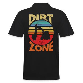 Dirt Zone Construction Site - Men's Polo Shirt - black - Back - Kai (181cm)