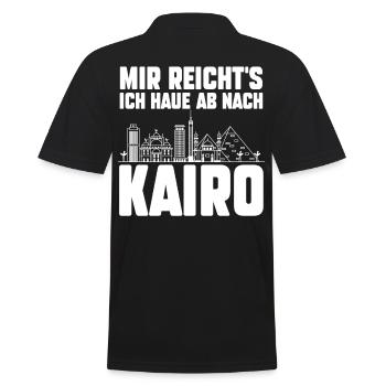 Mir reichts ich haue ab nach Kairo - Männer Poloshirt - Schwarz - Hinten - Kai (181cm)