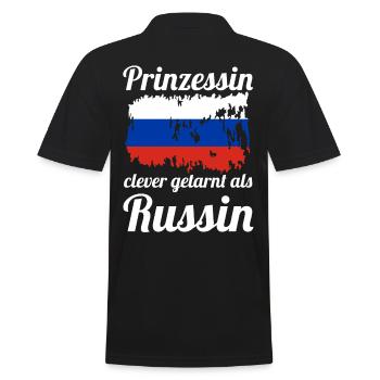 Prinzessin Russen Russisches Russland - Männer Poloshirt - Schwarz - Hinten - Kai (181cm)