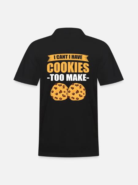 Backen Kuchen Bäckerei Konditorei Kochen Küche Leb - Männer Poloshirt - Schwarz