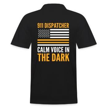 Notruf Disponent Notfall Ersthelfer Notfall-Di - Männer Poloshirt - Schwarz - Hinten - Kai (181cm)