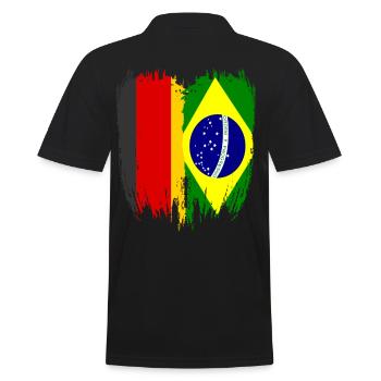 Allemagne Drapeau Brésil - Polo Homme - noir - Dos - Kai (181cm)