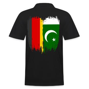 Allemagne Drapeau Pakistan - Polo Homme - noir - Dos - Kai (181cm)