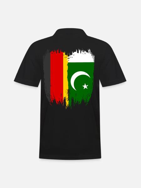 Germany Flag Pakistan - Men's Polo Shirt - black