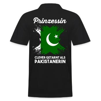 Prinzessin Pakistaner Pakistanisches Pakistan - Männer Poloshirt - Schwarz - Hinten - Kai (181cm)