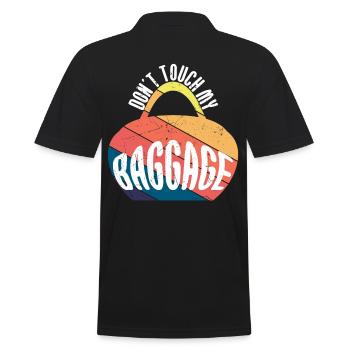 Touch My Baggage Lugagge Travel - Men's Polo Shirt - black - Back - Kai (181cm)