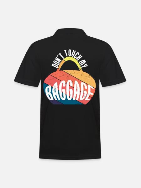 Touch My Baggage Lugagge Travel - Men's Polo Shirt - black