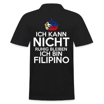 Philippinen Filipino Philippinisches - Männer Poloshirt - Schwarz - Hinten - Kai (181cm)