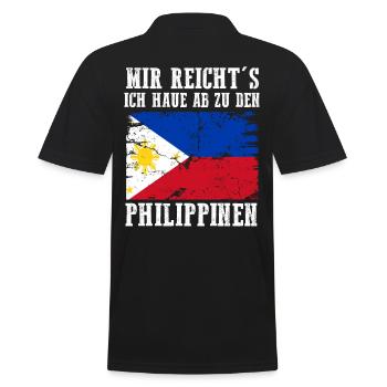 Philippinen Filipino Philippinisches - Männer Poloshirt - Schwarz - Hinten - Kai (181cm)