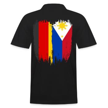 Allemagne Drapeau Philippines - Polo Homme - noir - Dos - Kai (181cm)