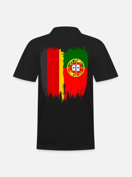 Germany Flag Portugal - Men's Polo Shirt - black