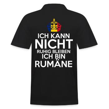 Rumänien Rumäne Rumänisches - Männer Poloshirt - Schwarz - Hinten - Kai (181cm)