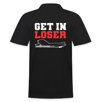 Get In Loser Ambulance Driver EMT - Men's Polo Shirt - black - Back - Kai (181cm)