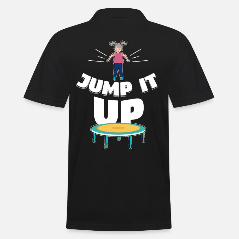 It Up Trampoline Trampolining - Men's Polo Shirt - black