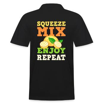 Squeeze Mix Profitez de Répéter Lemonde Stand Boss - Polo Homme - noir - Dos - Kai (181cm)