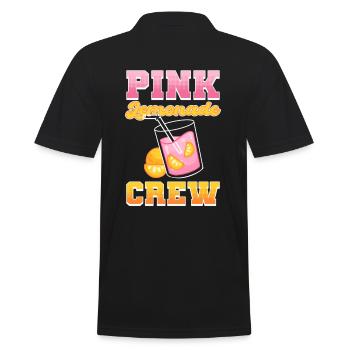 Pink Lemonade Crew Lemonde Stand Lemonade Boss - Men's Polo Shirt - black - Back - Kai (181cm)