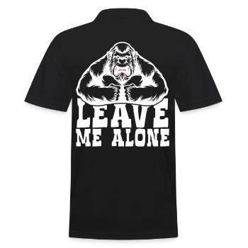 Bigfoot Leave Me Alone - Men's Polo Shirt - black - Back - Kai (181cm)
