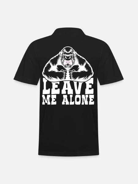 Bigfoot Leave Me Alone - Men's Polo Shirt - black