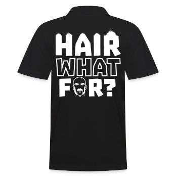 What Is It For Bald Head Humor - Men's Polo Shirt - black - Back - Kai (181cm)