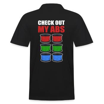 3D Drucken 3D-Druck-Liebhaber 3D-Drucker Maschine - Männer Poloshirt - Schwarz - Hinten - Kai (181cm)