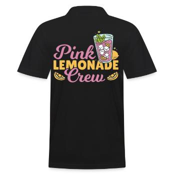 Pink Lemonade Crew Lemonde Stand Lemon Juice Boss - Polo Homme - noir - Dos - Kai (181cm)