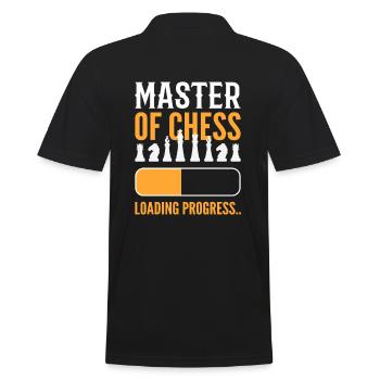 Master Of Chess Loading Progress Chess Board Game - Männer Poloshirt - Schwarz - Hinten - Kai (181cm)