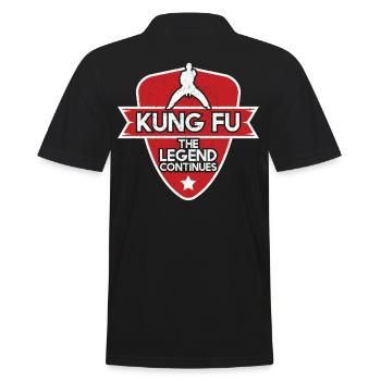 Kung Fu The Legend Continues - Men's Polo Shirt - black - Back - Kai (181cm)