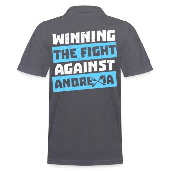 Anorexia Illness Of The Mind - Men's Polo Shirt - charcoal grey - Back - Nico (186cm)