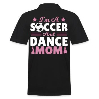 Je suis une maman de soccer et de danse - Polo Homme - noir - Dos - Kai (181cm)