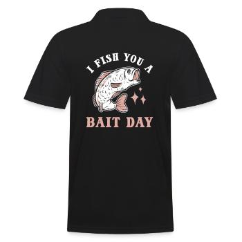 Je vous pêche un jour d’appât Pêche Poisson - Polo Homme - noir - Dos - Kai (181cm)