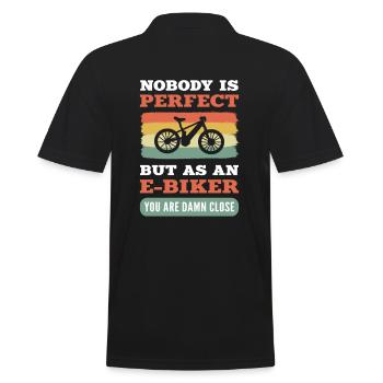 Noboby est parfait. Mais en tant que E-Biker, vous êtes foutu - Polo Homme - noir - Dos - Kai (181cm)
