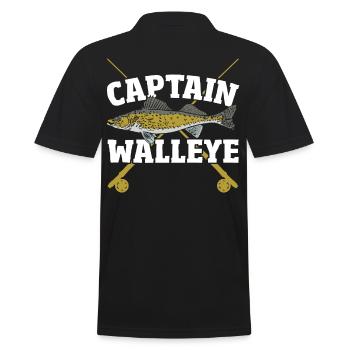Capitaine Pêche au doré pêche Chasse au poisson - Polo Homme - noir - Dos - Kai (181cm)