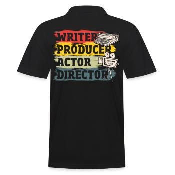 Scénariste Producteur Acteur Réalisateur Cinéaste - Polo Homme - noir - Dos - Kai (181cm)