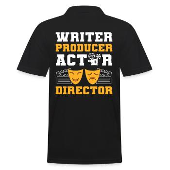 Scénariste Producteur Acteur Réalisateur Cinéaste - Polo Homme - noir - Dos - Kai (181cm)