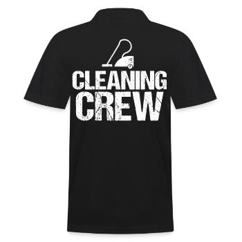 Cleaning Cleaning Cleaning Crew Crew Team Staff - Men's Polo Shirt - black - Back - Kai (181cm)
