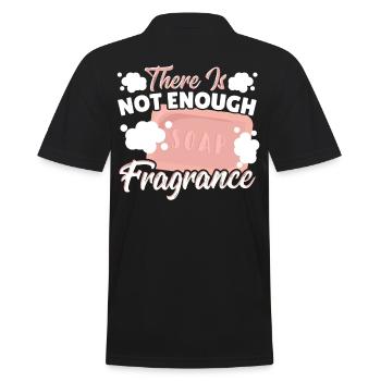 There Is Not Enough Fragrance Soap Making Soap - Men's Polo Shirt - black - Back - Kai (181cm)