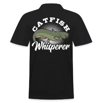 Catfish Whisperer Catfish Fishing Fish Hunting - Männer Poloshirt - Schwarz - Hinten - Kai (181cm)