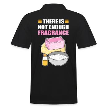 There Is No Enough Fragrance Soap Making Soap - Men's Polo Shirt - black - Back - Kai (181cm)