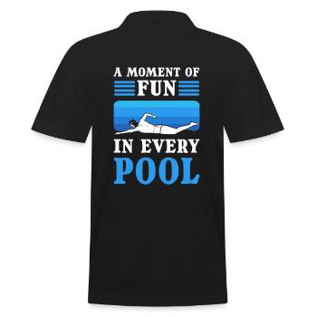 Un moment de plaisir dans chaque piscine d’eau de baignade - Polo Homme - noir - Dos - Kai (181cm)