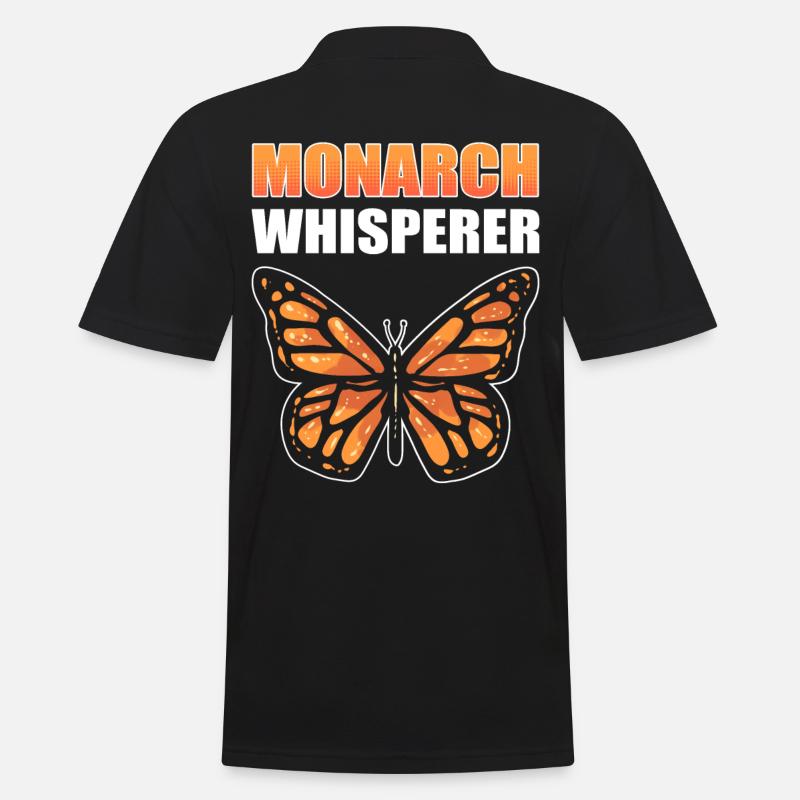 Monarque Chuchoteur Monarque Papillon - Polo Homme - noir