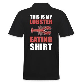 This Is My Lobster Eating Shirt Red Lobster Foodie - Männer Poloshirt - Schwarz - Hinten - Kai (181cm)