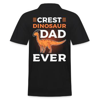Crest Dinosaur Papa Ever Parasaurolophus Dinosaure - Polo Homme - noir - Dos - Kai (181cm)