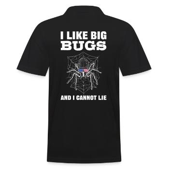 I Like Big Bugs and I Cannot Lie Tarantula - Männer Poloshirt - Schwarz - Hinten - Kai (181cm)
