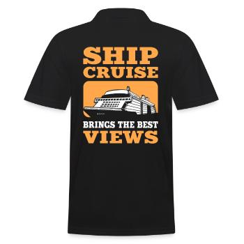 Croisière en bateau apporte les meilleures vues de croisière - Polo Homme - noir - Dos - Kai (181cm)