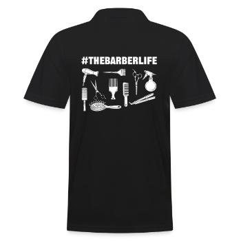 #TheBarberLife Coiffeur Coiffeur - Polo Homme - noir - Dos - Kai (181cm)