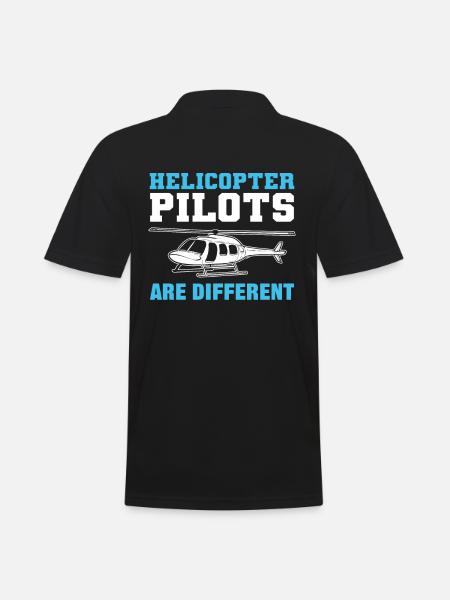 Helicopter Pilots Are Different - Men's Polo Shirt - black