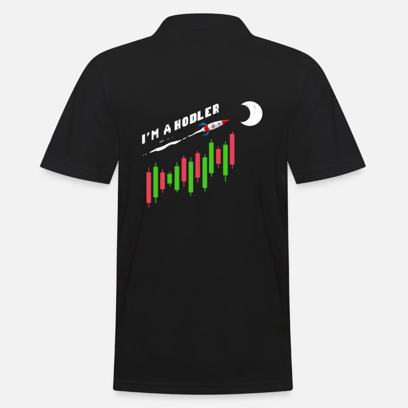 I'm A Hodler Cryptocurrency Crypto - Männer Poloshirt - Schwarz