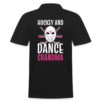 Hockey Et Danse Grand-mère Hockey sur glace Danse Mamie - Polo Homme - noir - Dos - Kai (181cm)